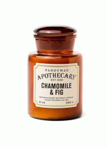 Аптекарска стъкленица - соева свещ Падивакс с аромат на лайка и смокиня